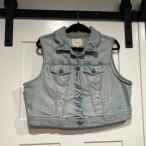 Torrid size 1 blue denim vest